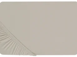 Spannbettlaken Baumwolle Taupe 90 X 200 Cm Janbu