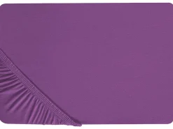 Spannbettlaken Baumwolle Purpur 200 X 200 Cm Janbu