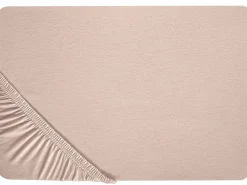 Spannbettlaken Beige Baumwolle 90 X 200 Cm Hofuf