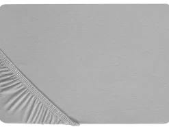 Spannbettlaken Hellgrau Baumwolle 90 X 200 Cm Hofuf