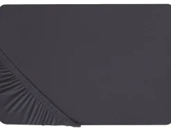 Spannbettlaken Schwarz Baumwolle 90 X 200 Cm Hofuf