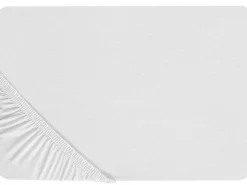 Spannbettlaken Weis Baumwolle 90 X 200 Cm Hofuf