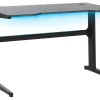 Spieltisch Schwarz 120 X 60 Cm Rgb Led-Beleuchtung Dexter