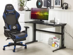 Spieltisch Schwarz 120 X 60 Cm Rgb Led-Beleuchtung Dexter