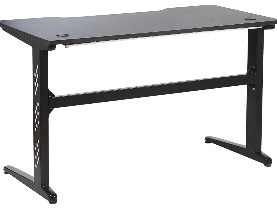 Spieltisch Schwarz 120 X 60 Cm Rgb Led-Beleuchtung Dexter