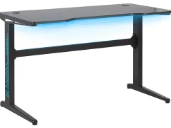 Spieltisch Schwarz 120 X 60 Cm Rgb Led-Beleuchtung Doran