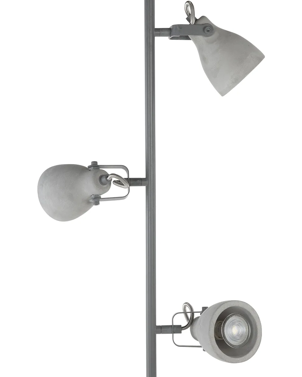 Stehlampe Beton Hellgrau 163 Cm Glockenform Mistago