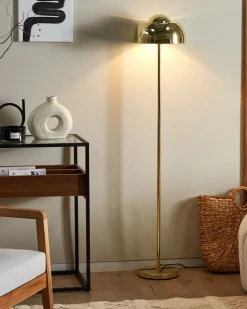 Stehlampe Gold 148 Cm Rund Senette