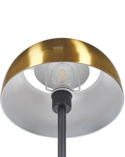 Stehlampe Gold / Schwarz 148 Cm Rund Senette