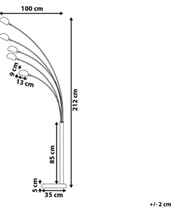 Stehlampe Kupfer 210 Cm Rund Flinders