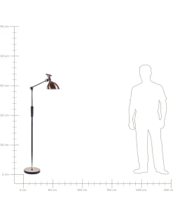 Stehlampe Led Kupfer 169 Cm Andromeda