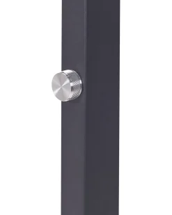 Stehlampe Led Metall Schwarz 197 Cm Rechteckig Taurus