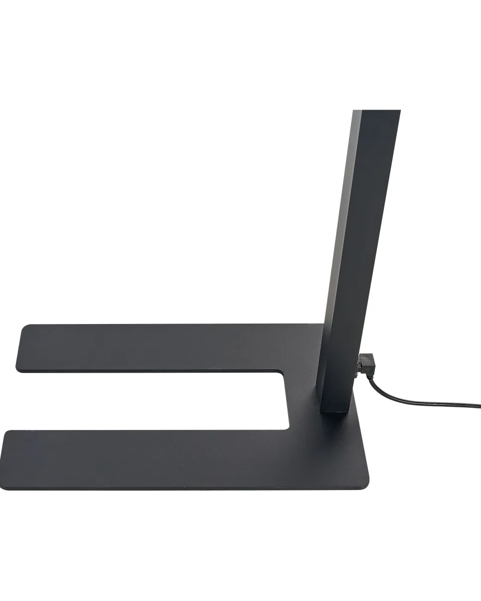 Stehlampe Led Metall Schwarz 194 Cm Rechteckig Sagitta