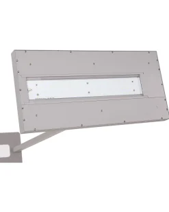 Stehlampe Led Metall Silber 197 Cm Rechteckig Taurus
