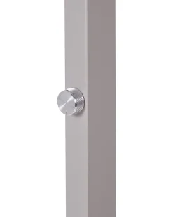 Stehlampe Led Metall Silber 197 Cm Rechteckig Taurus