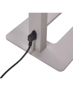 Stehlampe Led Metall Silber 197 Cm Rechteckig Taurus