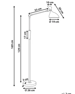 Stehlampe Led Silber 169 Cm Andromeda