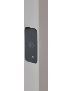 Stehlampe Led Silber 2-Flammig 196 Cm Rechteckig Sculptor