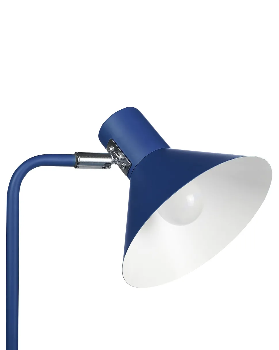 Stehlampe Metall Dunkelblau 154 Cm Kegelform Rimava