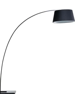 Stehlampe Schwarz 188 Cm Rund Marmorfus Benue