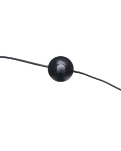 Stehlampe Schwarz 188 Cm Rund Marmorfus Benue