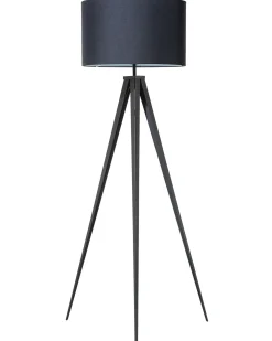 Stehlampe Schwarz 156 Cm Trommelform Stiletto