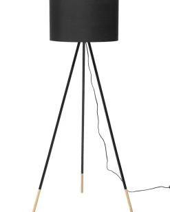 Stehlampe Schwarz 157 Cm Trommelform Tobol