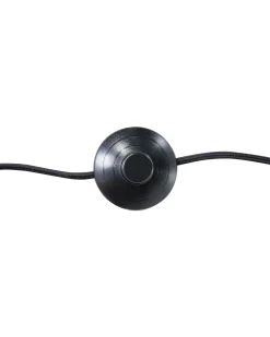 Stehlampe Schwarz / Gold 165 Cm Rund Thames Ii