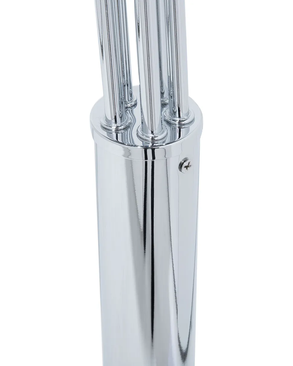 Stehlampe Silber 212 Cm Rund Marmorfus Flinders
