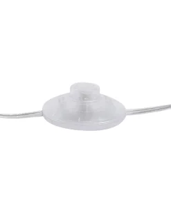 Stehlampe Weilampada Da Pavimento Metallo Argento 147 Cm Nuons Kristall-Optik 170 Cm Trommelform Evans