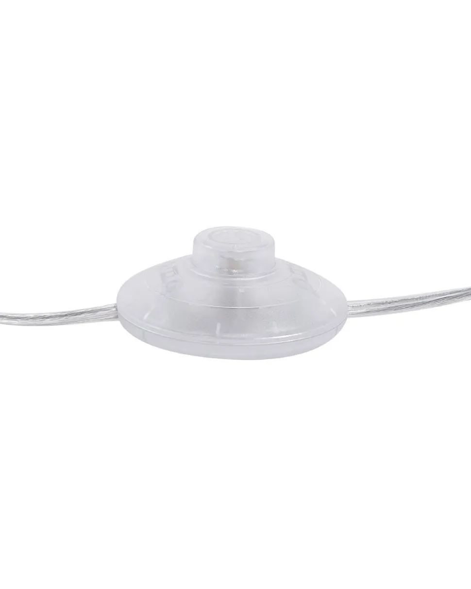 Stehlampe Weilampada Da Pavimento Metallo Argento 147 Cm Nuons Kristall-Optik 170 Cm Trommelform Evans