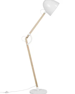Stehlampe Weis 175 Cm Rund Hetton
