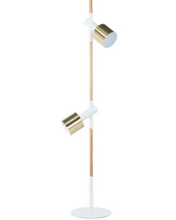 Stehlampe Weis 125 Cm Trommelform Owens
