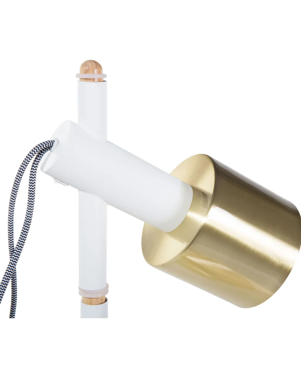 Stehlampe Weis 125 Cm Trommelform Owens