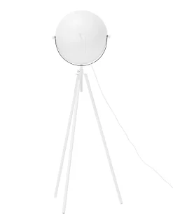 Stehlampe Weis / Gold 170 Cm Rund Thames