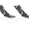 Stoffbezug 2Er Set Fur Gartenliegen Anzio / Avellino Leopardenmotiv Schwarz