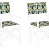 Stoffbezug 2Er Set Fur Gartenstuhl Cine Fleckenmuster Mehrfarbig