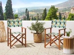 Stoffbezug 2Er Set Fur Gartenstuhl Cine Fleckenmuster Mehrfarbig