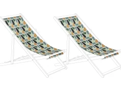 Stoffbezug 2Er Set Fur Gartenliegen Anzio / Avellino Fleckenmuster Mehrfarbig