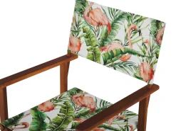 Stoffbezug 2Er Set Fur Gartenstuhl Cine Flamingomuster Bunt