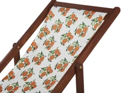 Stoffbezug 2Er Set Fur Gartenliegen Anzio / Avellino Orangenmotiv Mehrfarbig