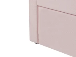 Tagesbett Ausziehbar Cord Pastellrosa Lattenrost 90 X 200 Cm Mimizan