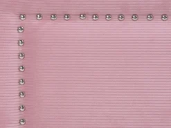 Tagesbett Ausziehbar Cord Rosa Lattenrost 90 X 200 Cm Mimizan