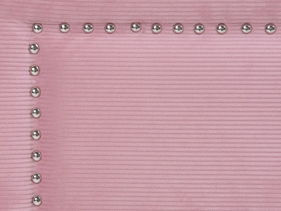 Tagesbett Ausziehbar Cord Rosa Lattenrost 90 X 200 Cm Mimizan