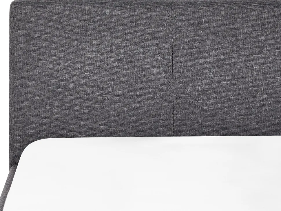 Tagesbett Ausziehbar Polsterbezug Dunkelgrau Leinenoptik Lattenrost 90 X 200 Cm Marmande