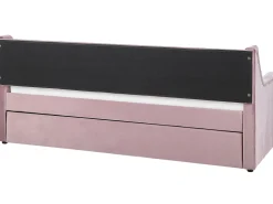 Tagesbett Ausziehbar Samtstoff Rosa Lattenrost 90 X 200 Cm Montargis
