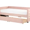Tagesbett Samtstoff Pastellrosa Mit Bettkasten 90 X 200 Cm Marray