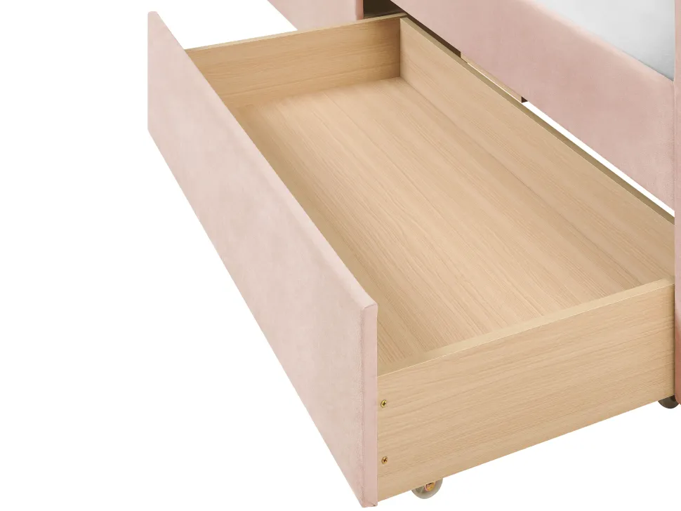 Tagesbett Samtstoff Pastellrosa Mit Bettkasten 90 X 200 Cm Marray
