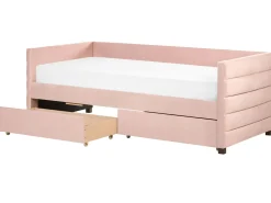 Tagesbett Samtstoff Pastellrosa Mit Bettkasten 90 X 200 Cm Marray