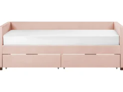 Tagesbett Samtstoff Pastellrosa Mit Bettkasten 90 X 200 Cm Marray